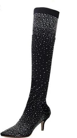 Thigh High Woman Boot Heel