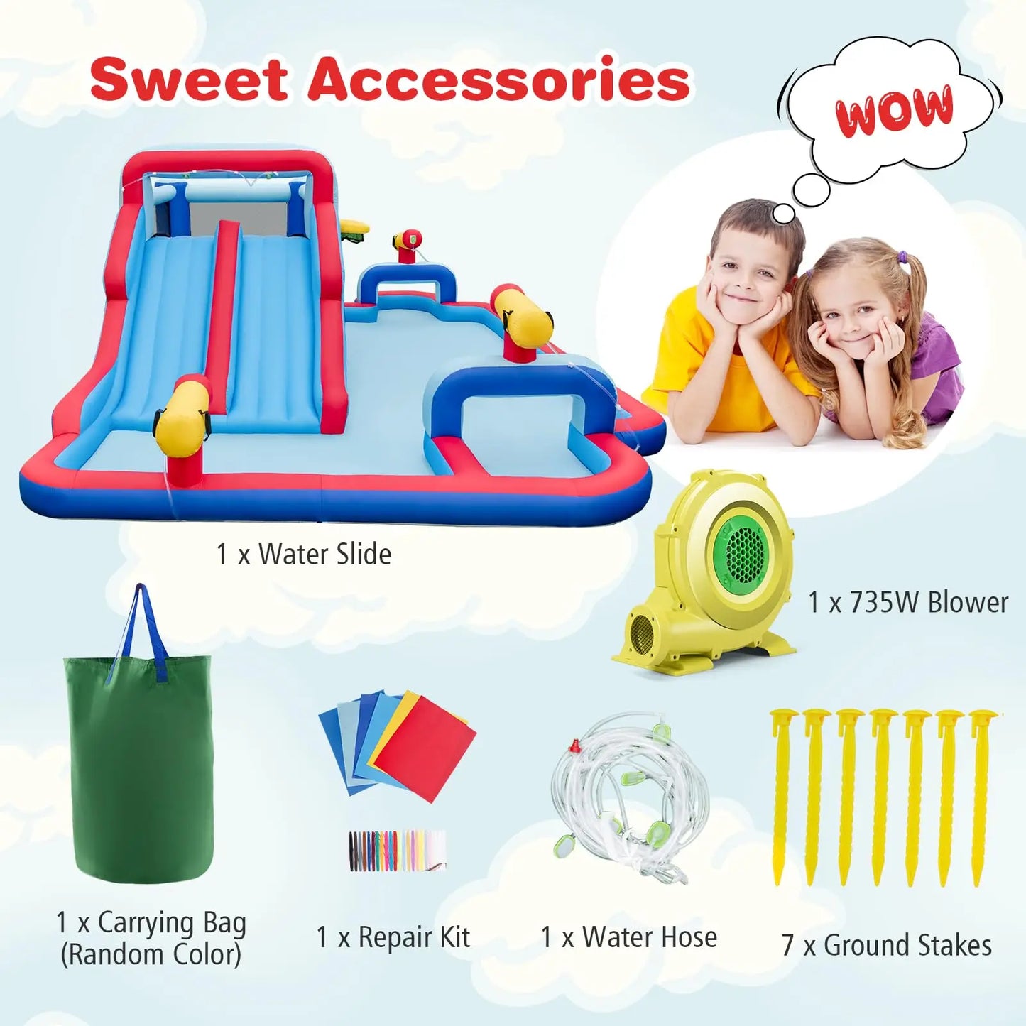 Inflatable Bounce House + Splash Pool