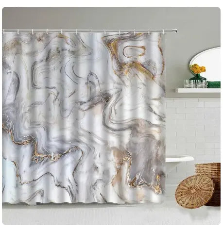 Marble Shower Curtain