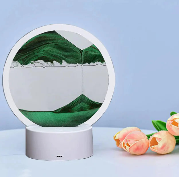 3D Night Light Hourglass Desk Lamp