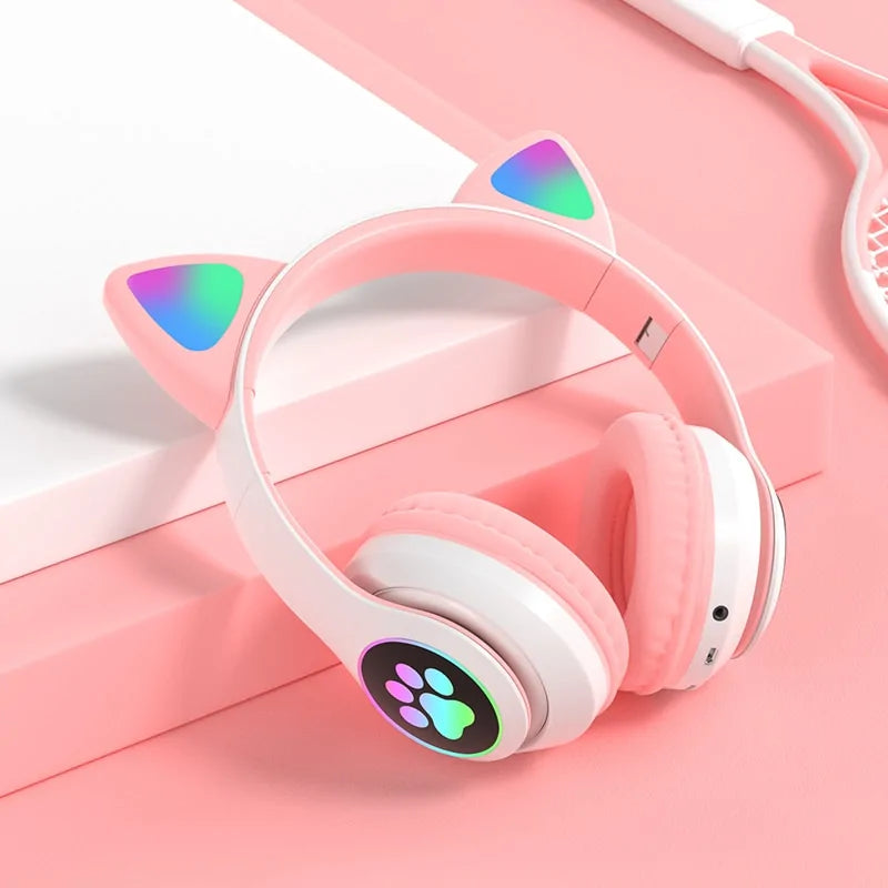 LED Cat Bluetooth Headphones