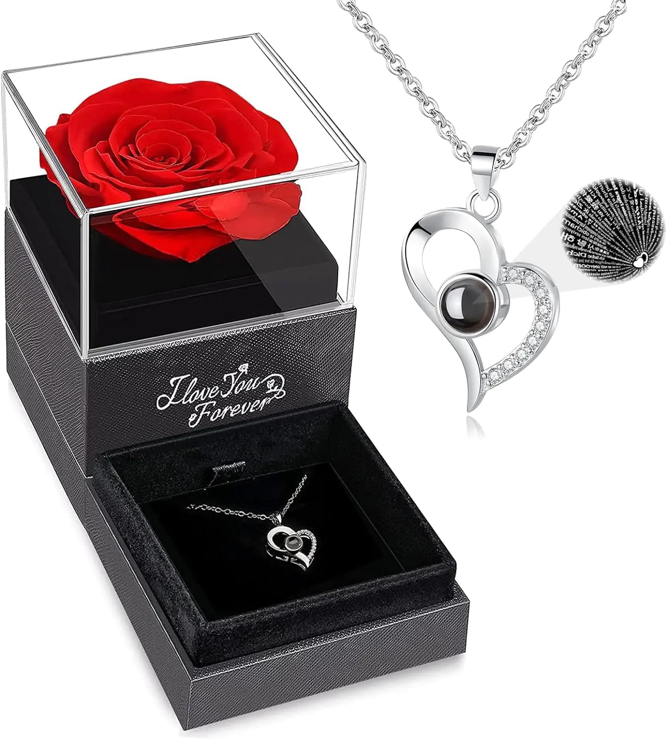 Rose Gift + Necklace