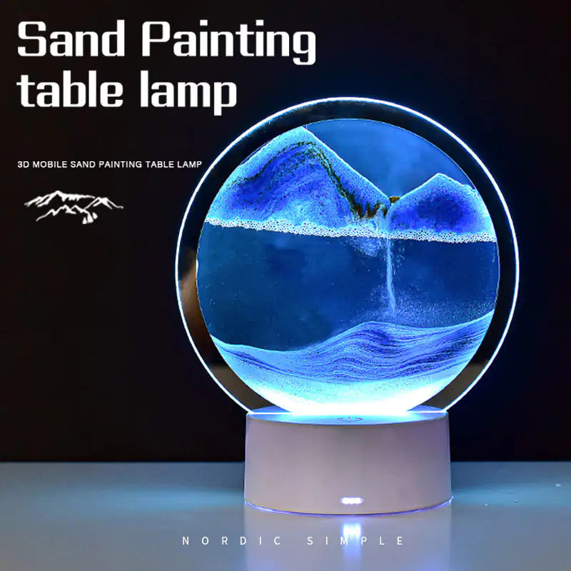 3D Night Light Hourglass Desk Lamp