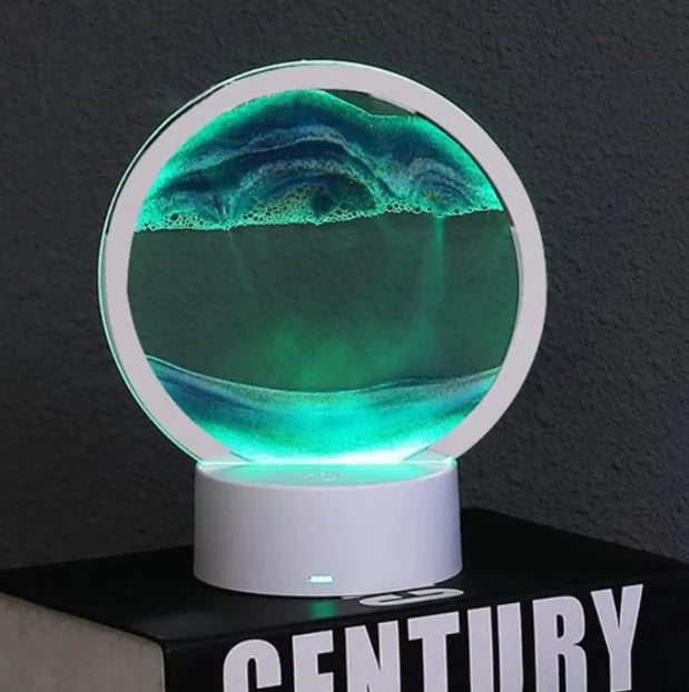 3D Night Light Hourglass Desk Lamp