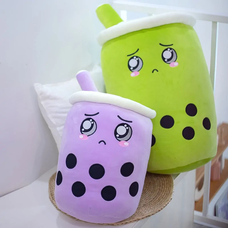 Plush Boba Pillow Cushion