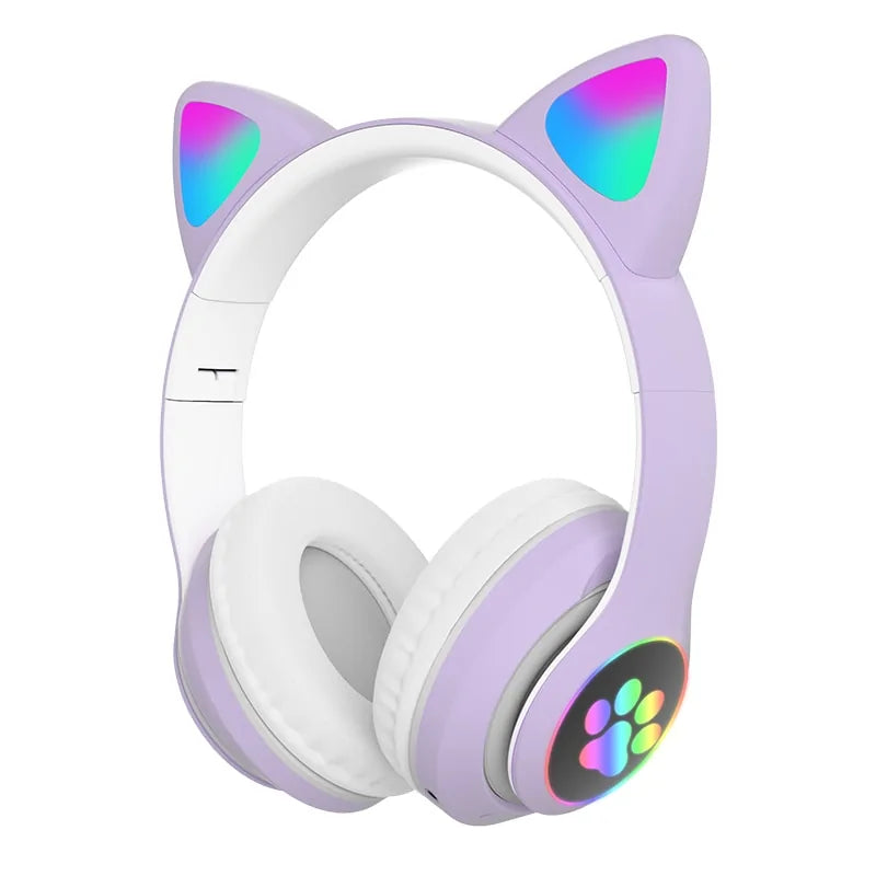 LED Cat Bluetooth Headphones