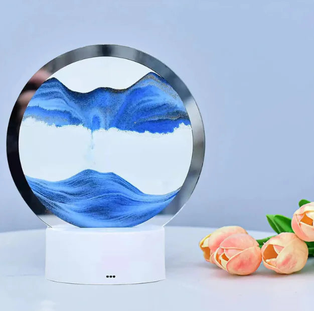 3D Night Light Hourglass Desk Lamp