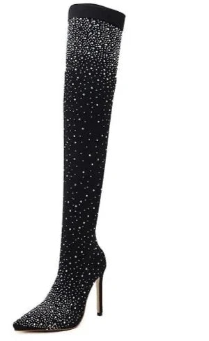 Thigh High Woman Boot Heel