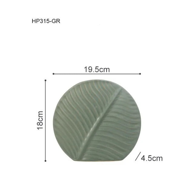 Ceramic Leaf Vase