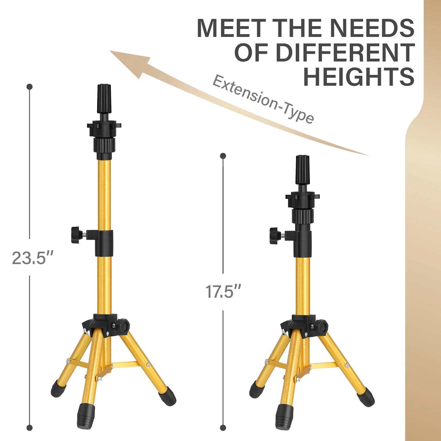 Mannequin Head Stand Wig Tripod