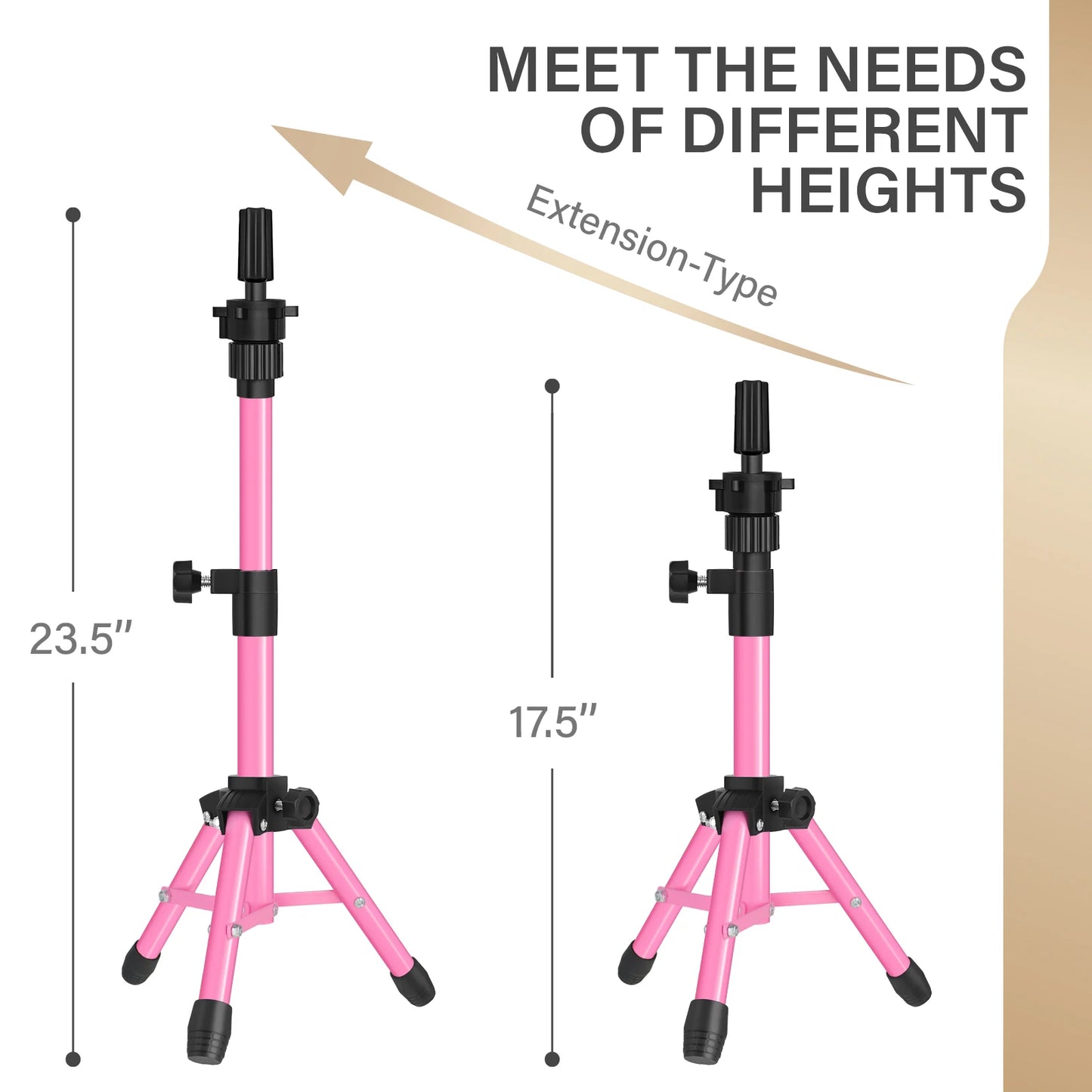 Mannequin Head Stand Wig Tripod