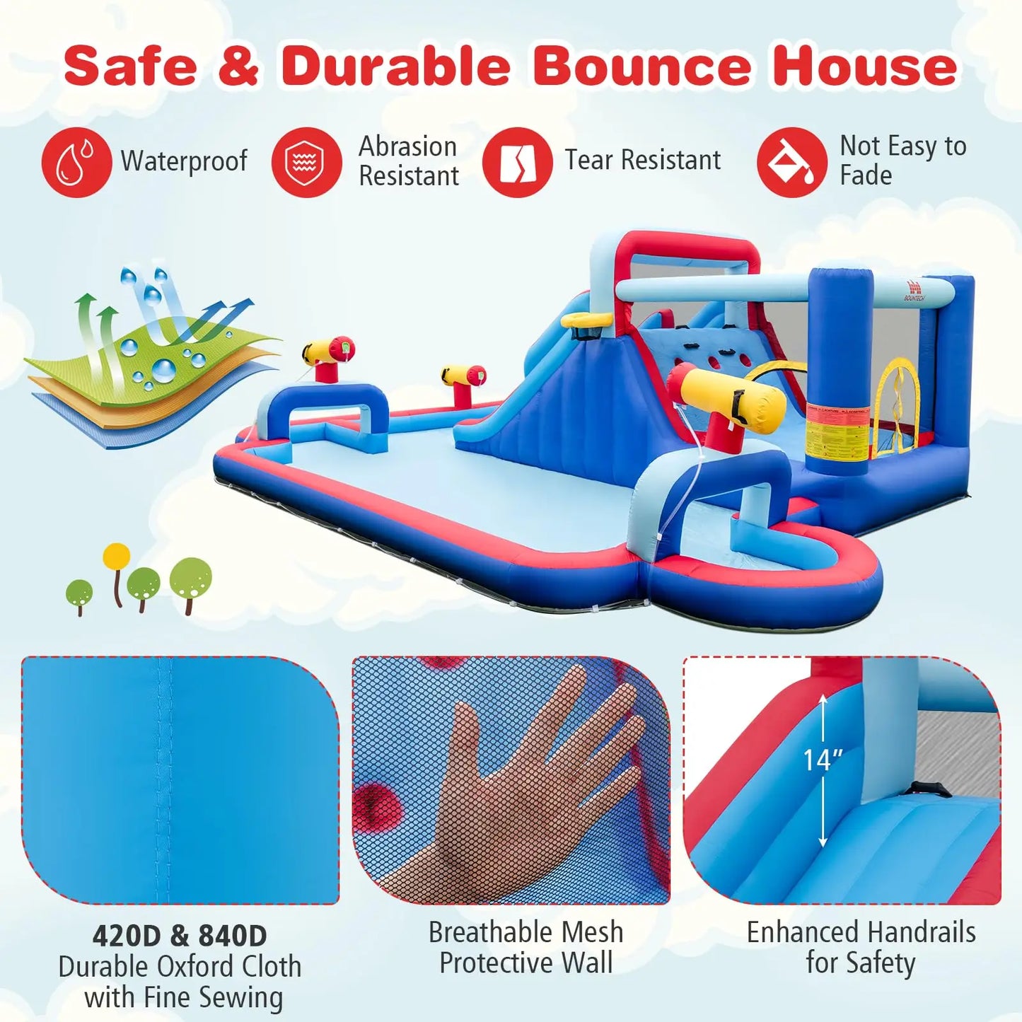 Inflatable Bounce House + Splash Pool