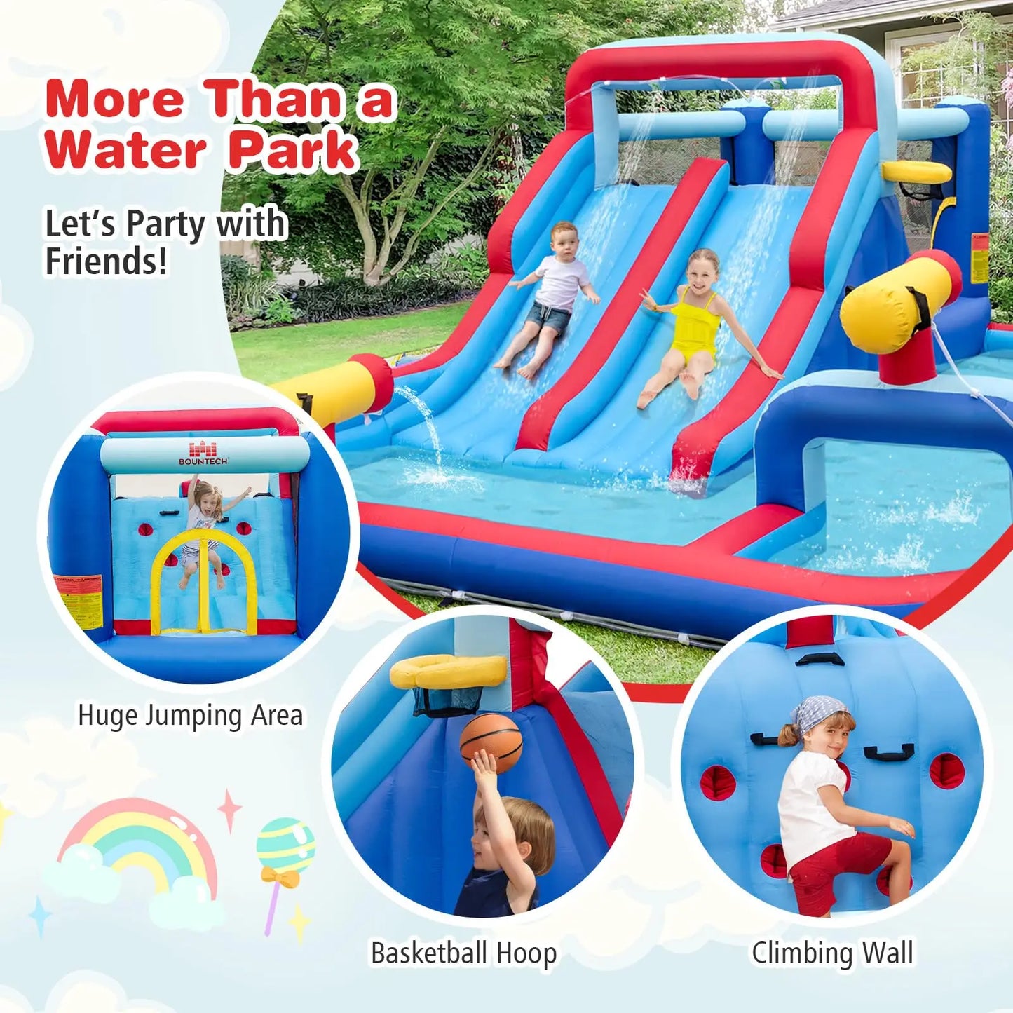 Inflatable Bounce House + Splash Pool