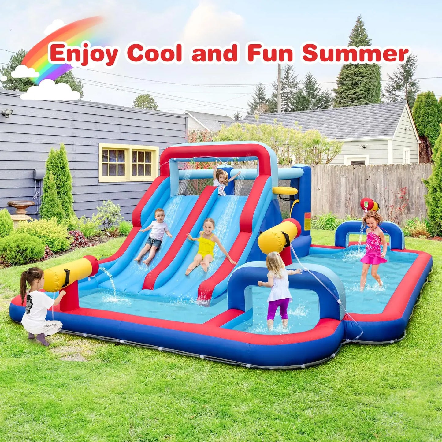 Inflatable Bounce House + Splash Pool