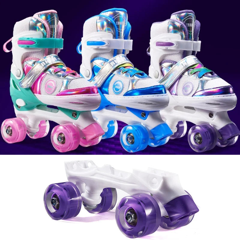 4 Wheels Skates Beginner Kids