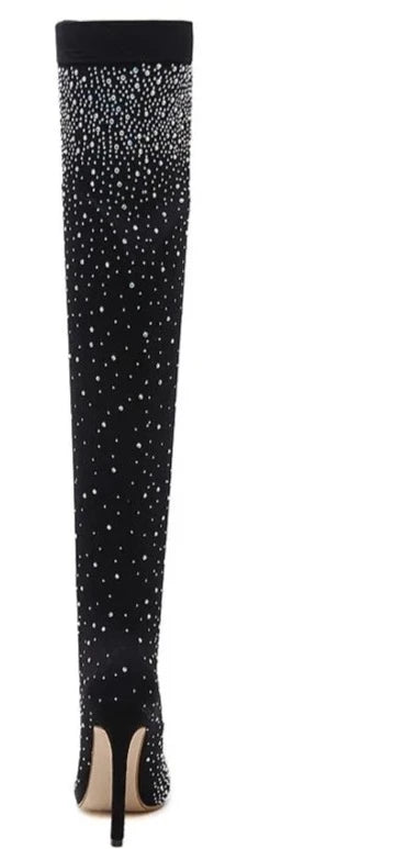 Thigh High Woman Boot Heel