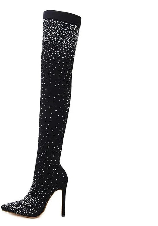 Thigh High Woman Boot Heel
