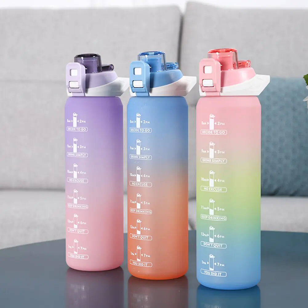 1 Liter Water Bottle Ombre