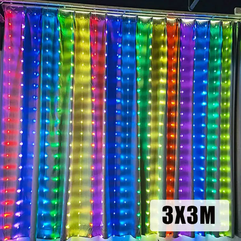 Smart LED Curtain String Lights