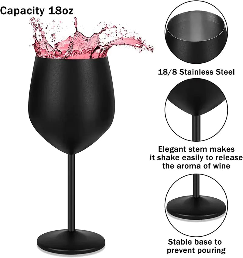Stainless Steel Wine Glass