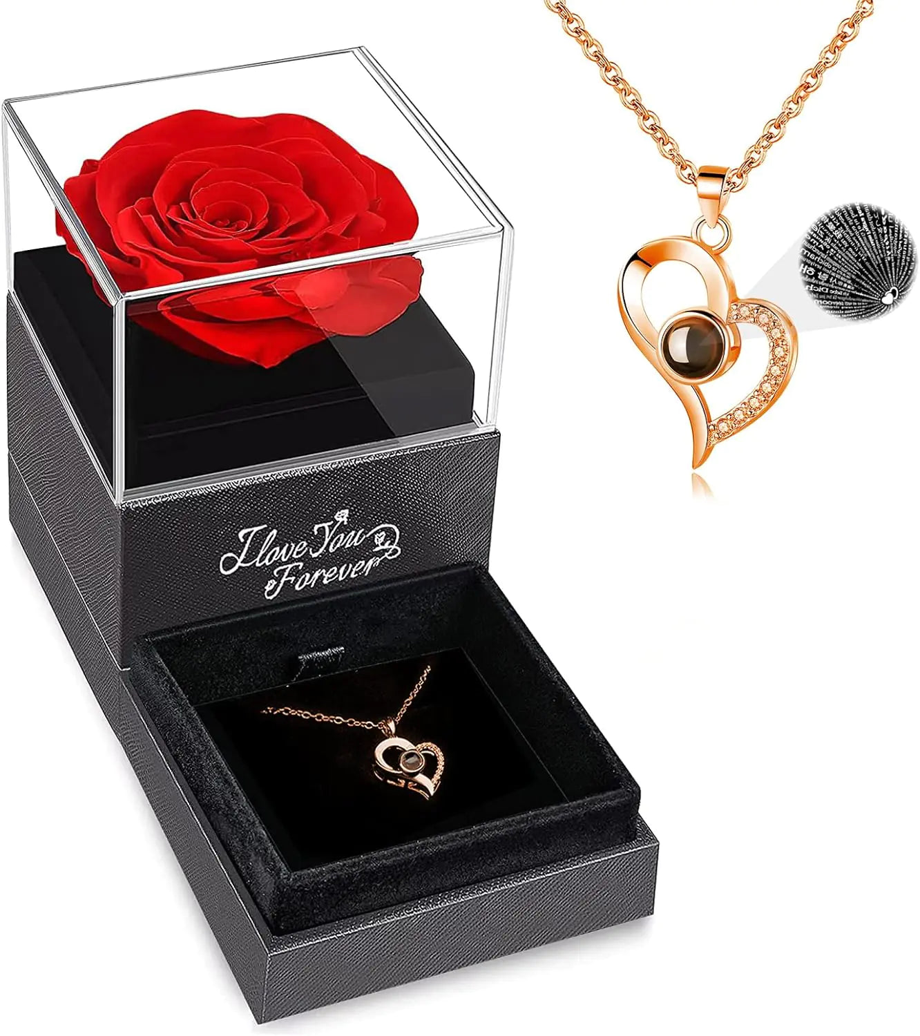 Rose Gift + Necklace