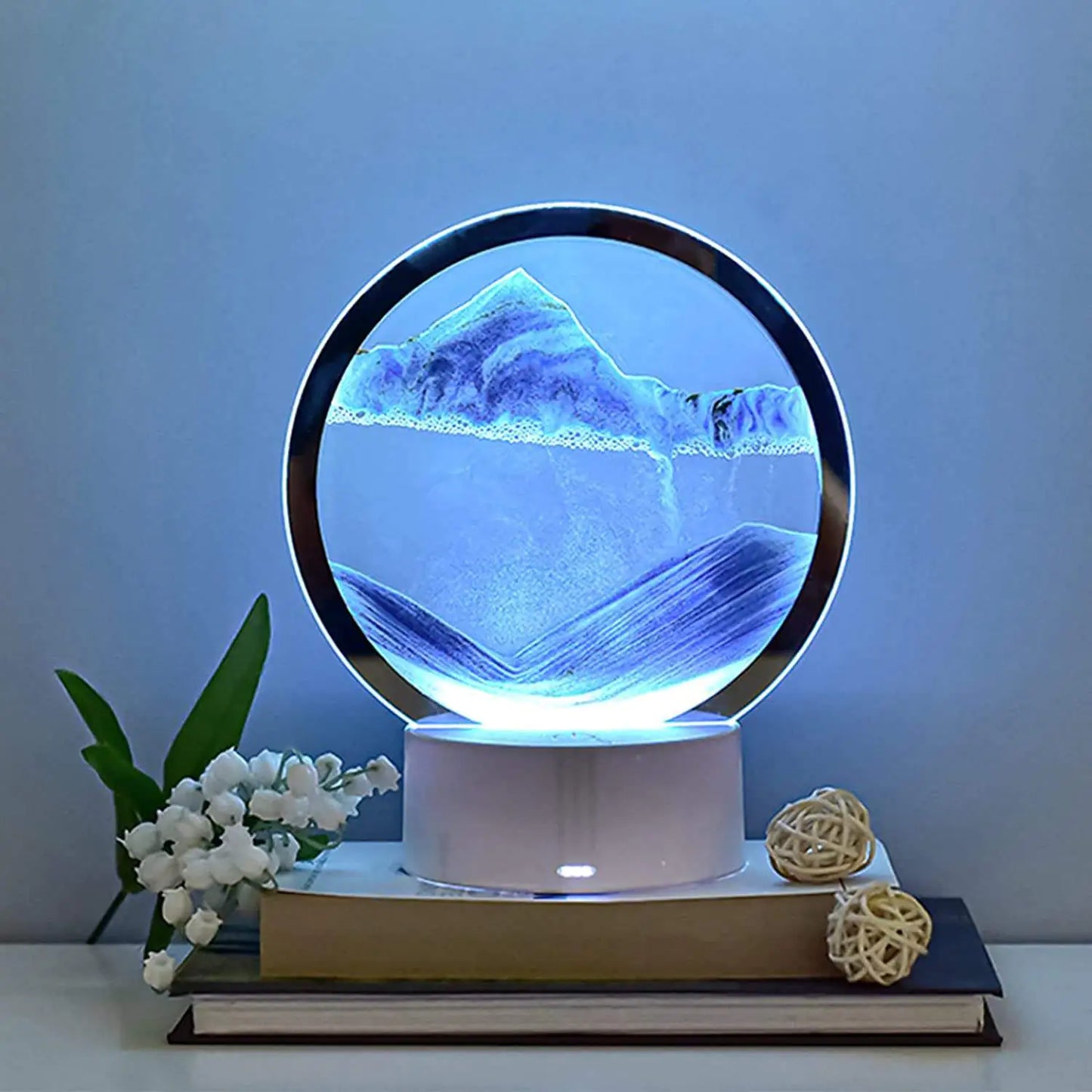 3D Night Light Hourglass Desk Lamp