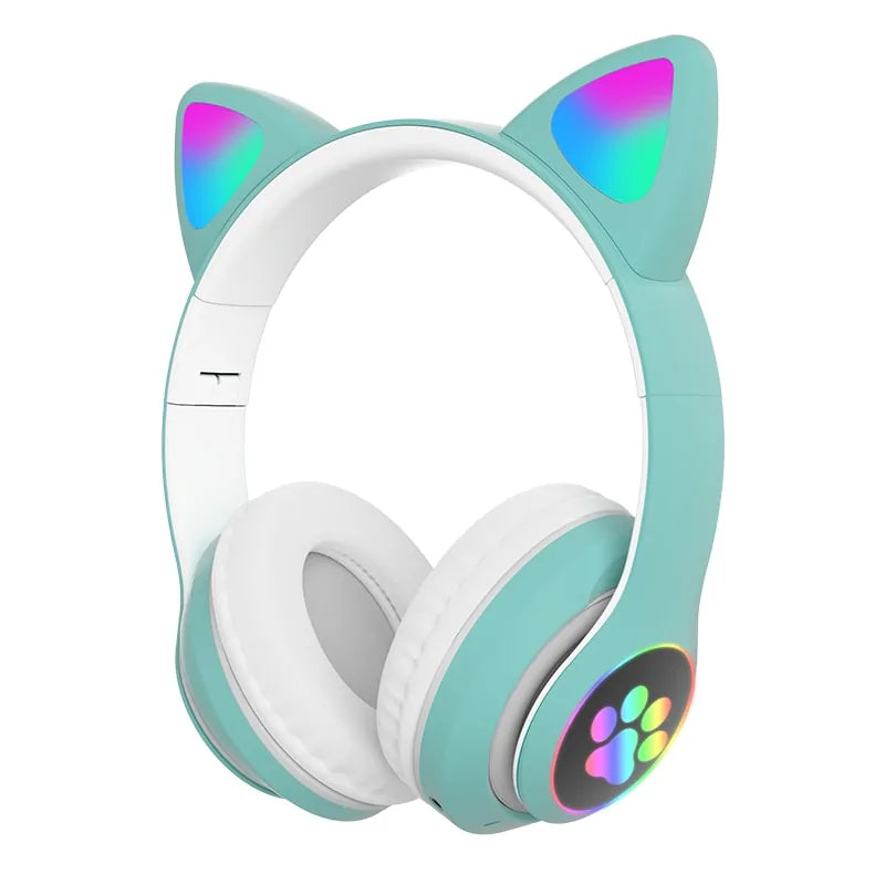 LED Cat Bluetooth Headphones